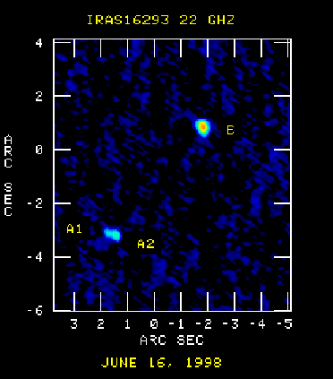 22 GHz Continuum Image of IRAS16293-2422