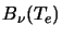 $ B_{\nu}(T_e)$