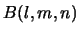 $ B(l,m,n)$