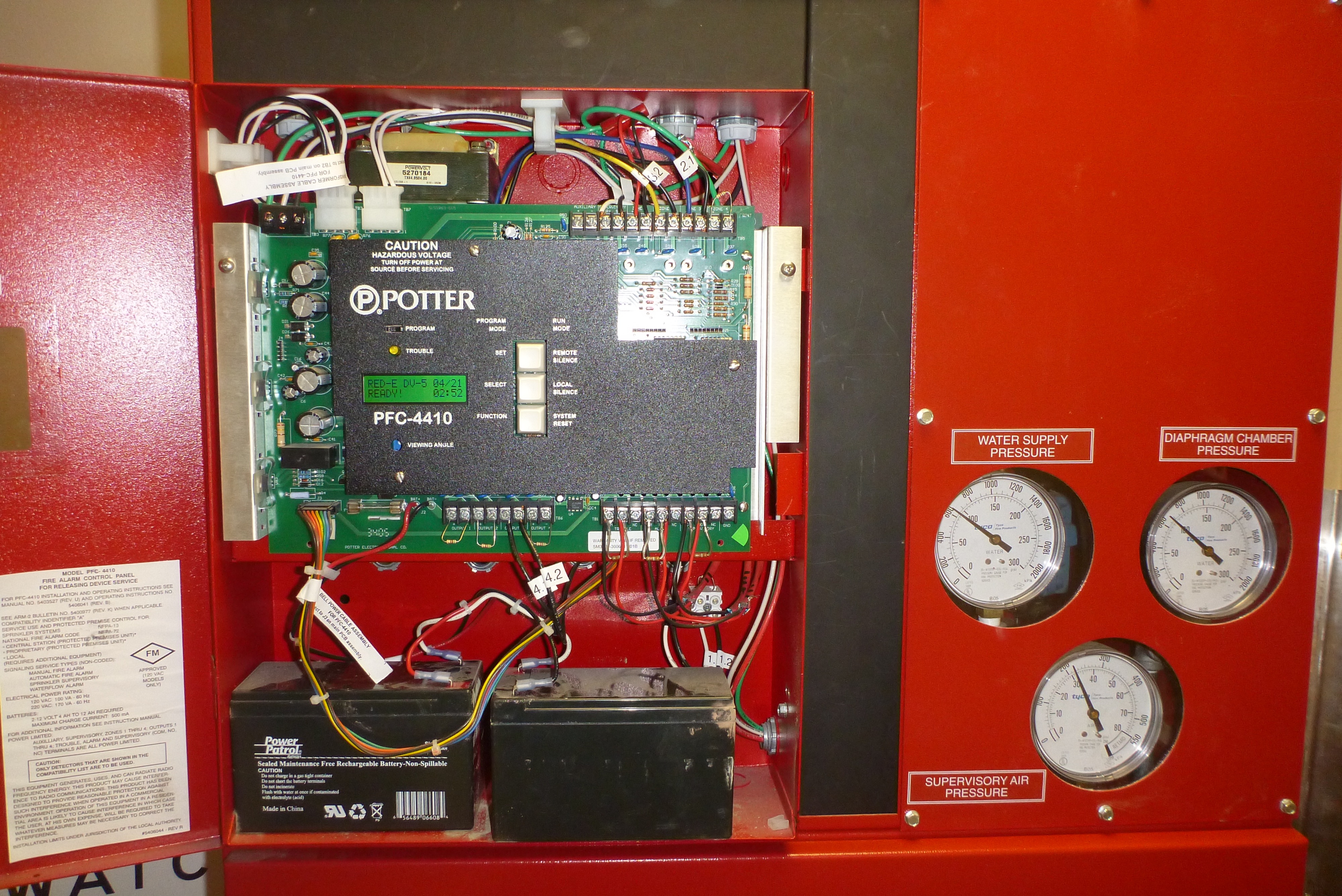 Photograph of Potter PFC-4410 Control Box.