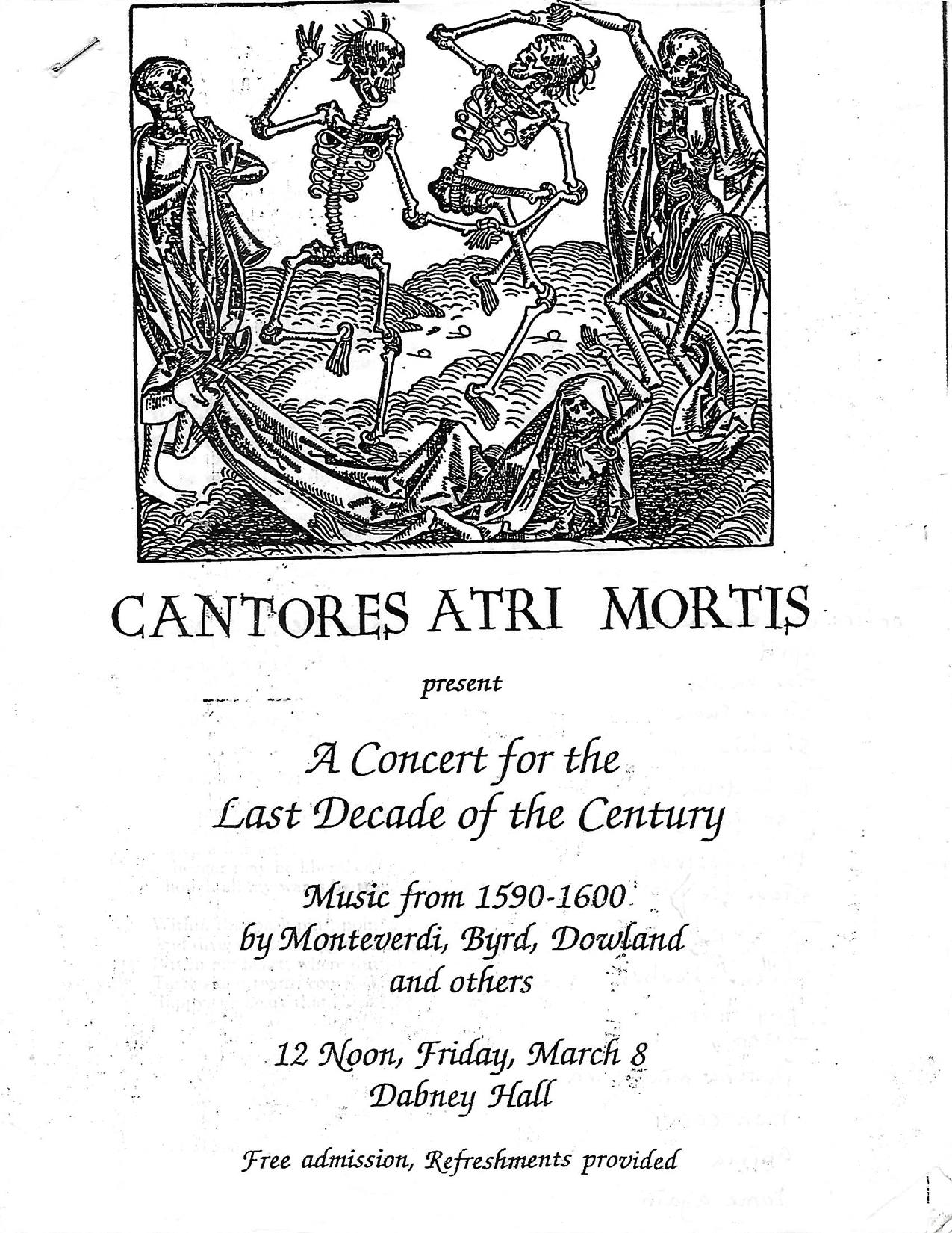 Concert program cover