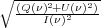 ∘ (Q(ν)2+U(ν)2)
      I(ν)2