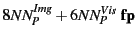 $\displaystyle 8 N N^{Img}_P + 6 N N^{Vis}_P {\tt\bf fp}$