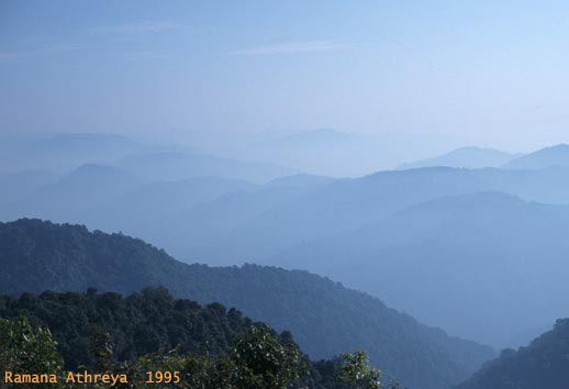 Misty mountains