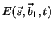 $ E(\vec{s},\vec{b}_1,t)$