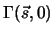 $ \Gamma(\vec{s},0)$