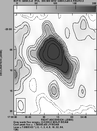 \includegraphics[scale=0.4]{Images/G4.2+0.0.LORES.PS}