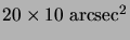 $ 20\times10 {\mathrm{arcsec^2}}$