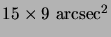 $ 15\times9 {\mathrm{arcsec^2}}$