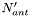 $ N'_{ant} $