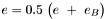 $ e = 0.5~\big(e~+~e_B\big) $