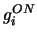 $ g_i^{ON}$